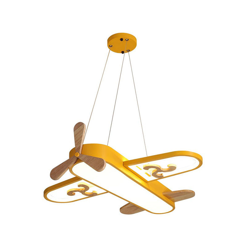 LumaPlane Airplane Pendant For Kids Room With Soft Led Glow And Whimsical Sky Theme