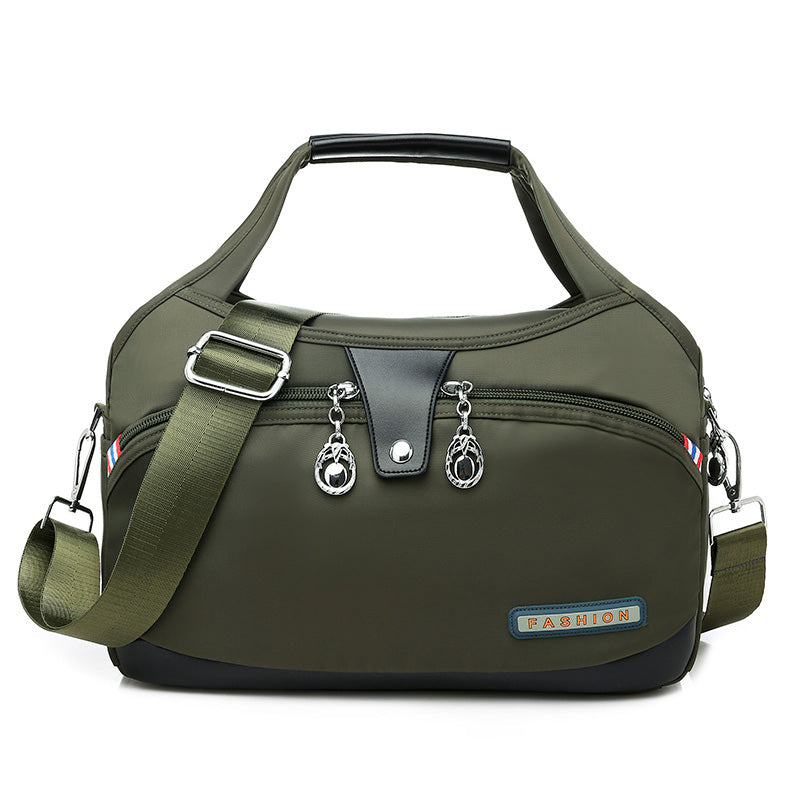 Geantă crossbody antifurt din nailon — design hidrofug, compartimente multiple, funcții de securitate ascunse