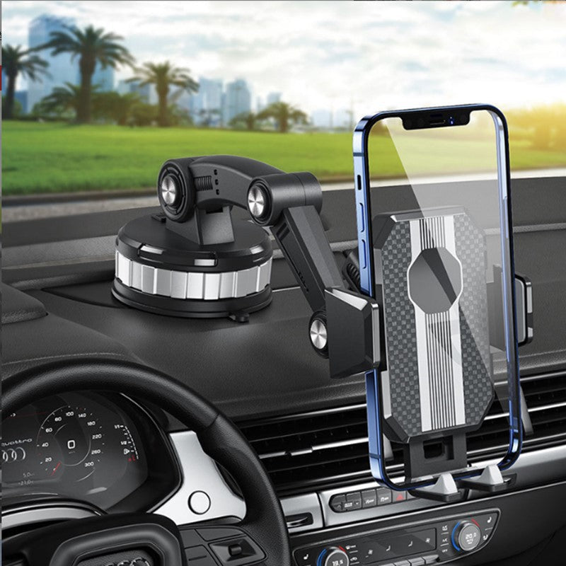 Universal Car Mount With Telescopic Arm And 360 Pivot For Windshield And Dashboard
