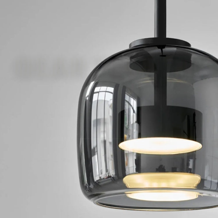 Nordic Pendant Light In Black Glass For Kitchen Island And Dining Room Modern Ceiling Lamp