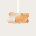 Suspension en soie style japonais, rose clair ou blanc, lumière diffuse chaude