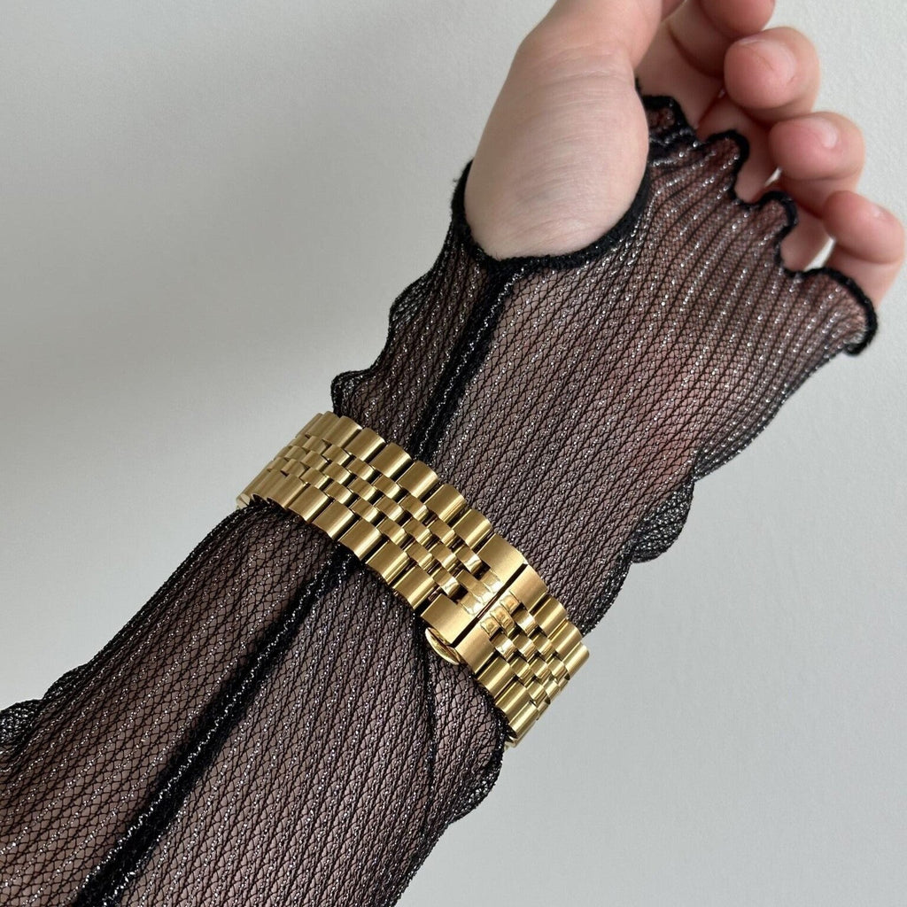 Apple Watch-armband i jubilee-design, guldfärgat rostfritt stål med justerbara länkar
