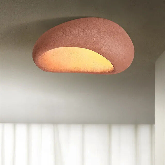 Lumori Hikariwabi Ambient Ceiling Light With Soft Glow For Japandi Interiors In Earthy Tones
