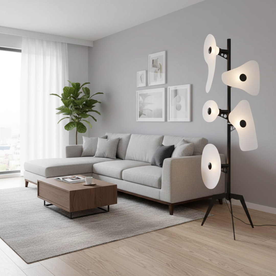 Ambient Colour Changing Floor Lamp With LED For Modern Living Rooms And Bedrooms