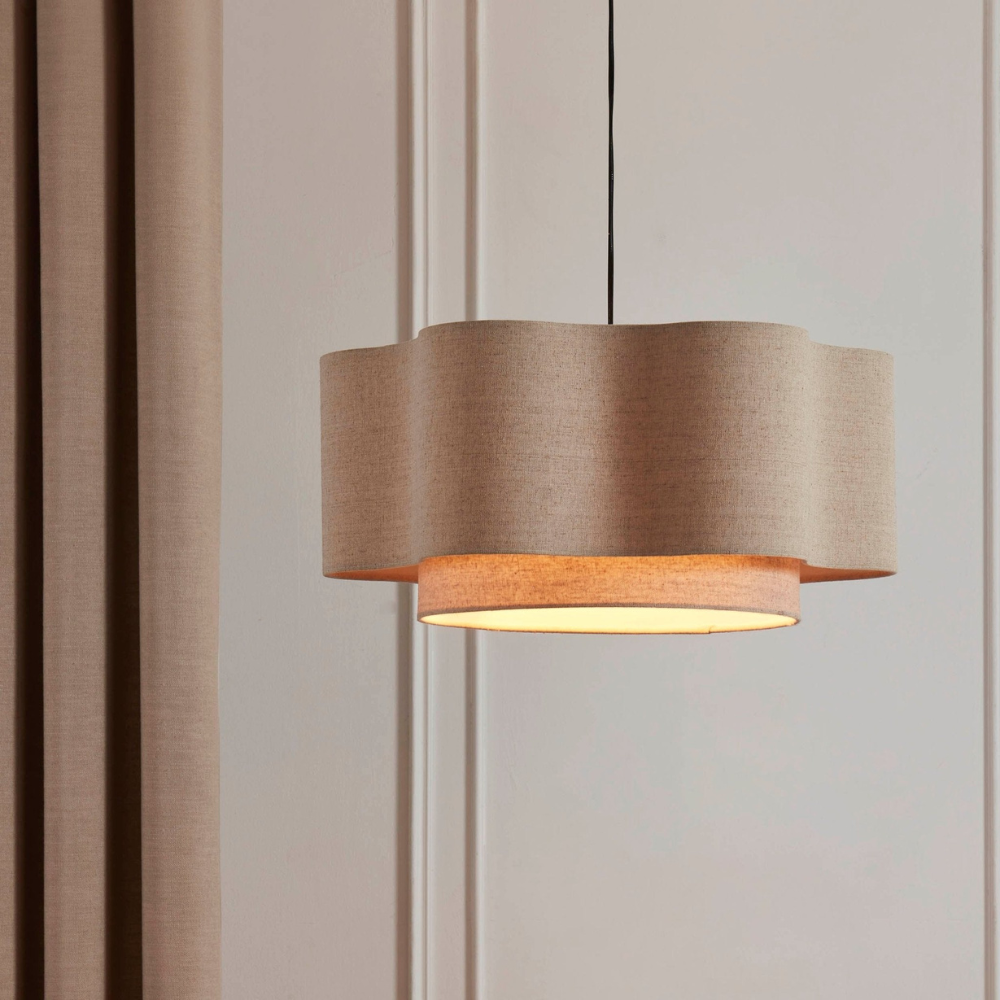 AstraNova Two-Tier Ceiling Light With Flush Mount Design Delivering Soft Ambient Glow