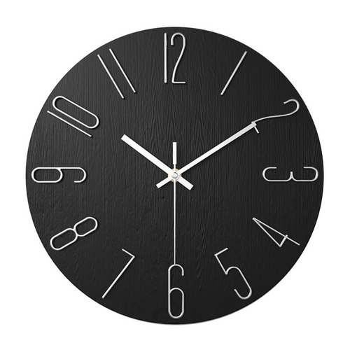 30cm Wall Clock Modern Silent Quartz Living Room Minimalist Design