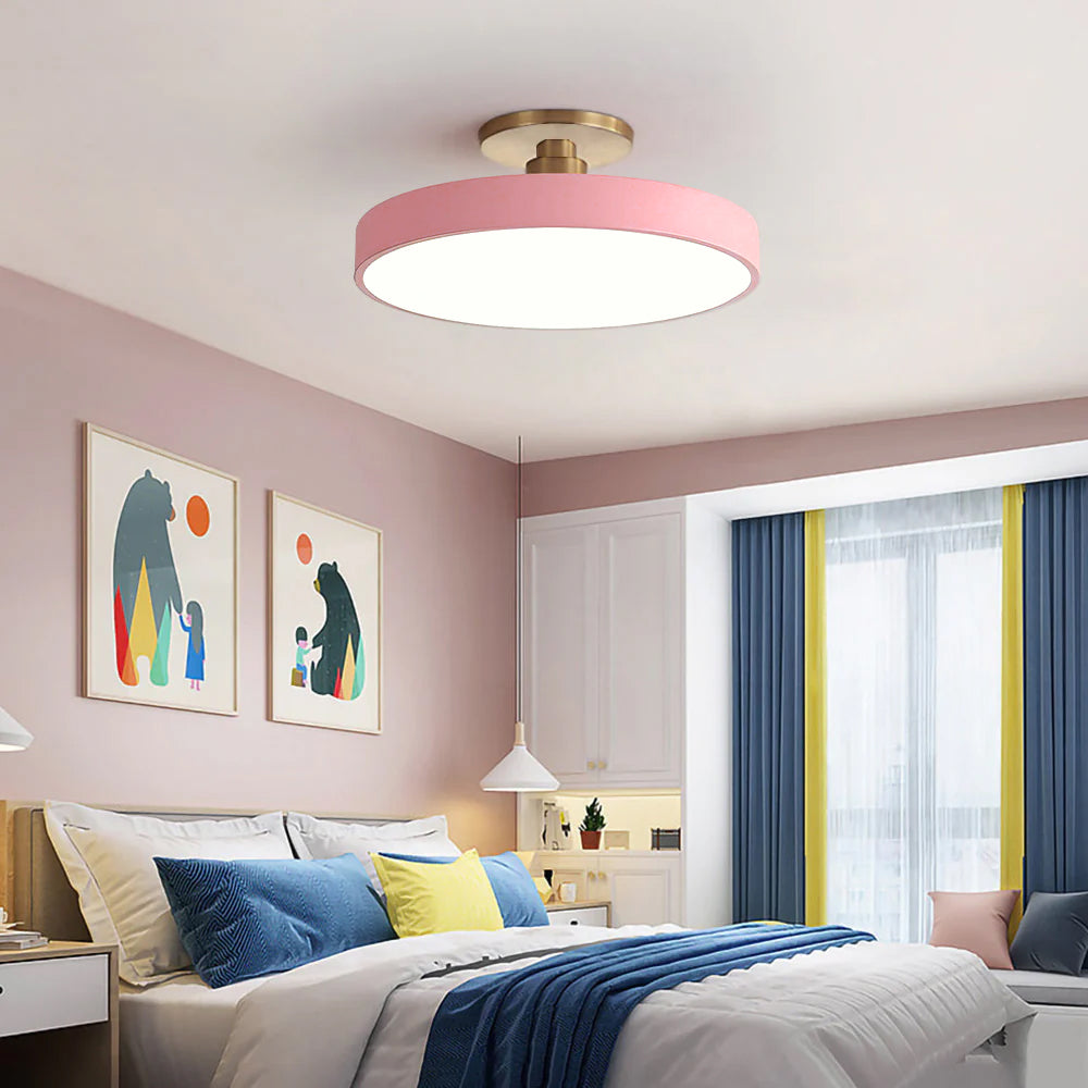 Astraeon LED Light Semi-Flush Mount Fixture For Dining Or Living Spaces Home Decor
