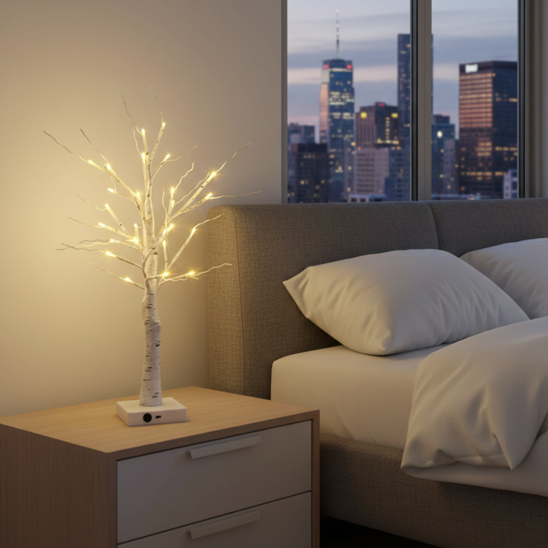 Birch Tree LED Accent Lights For Home Decor And Seasonal Display Indoor Lighting