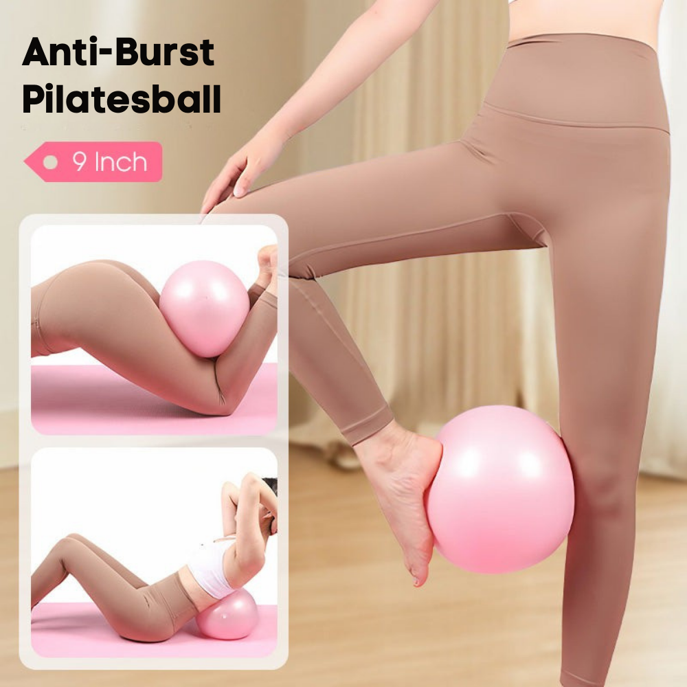 Balle de Pilates anti-éclatement en PVC avec pompe — ballon d’exercice pour l’entraînement de l’équilibre