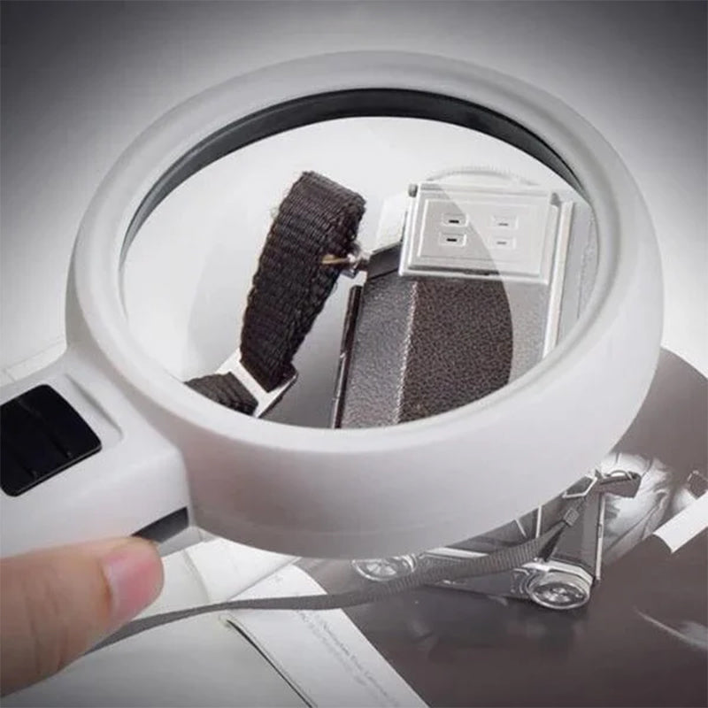 LED Reading Magnifier With 30X Magnification For Seniors And Vision Challenges