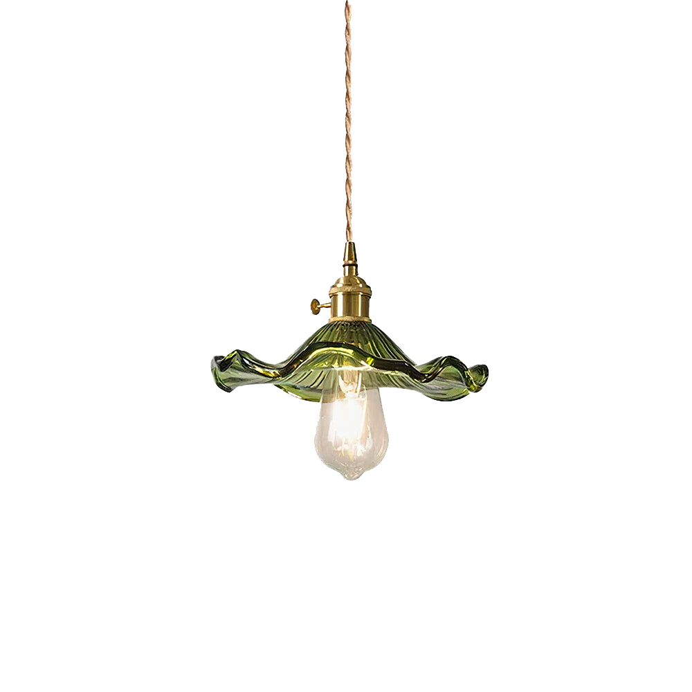 Lyra Hibiscus Glass Pendant Light With Gentle Glow For Living Rooms Or Bedrooms
