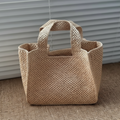 COASTWEAVE Handgemaakte geweven raffia-draagtas — emmermodel
