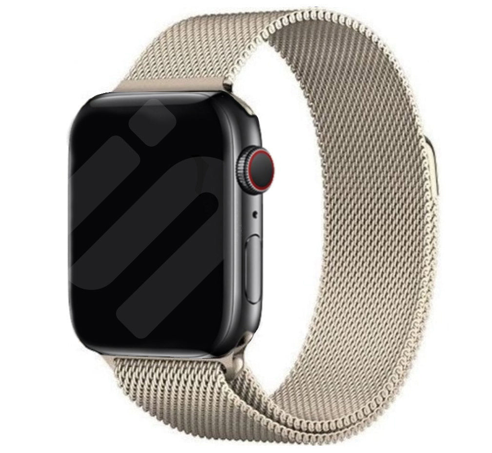 Milanesisk rem för Apple Watch — champagnefärgad finish