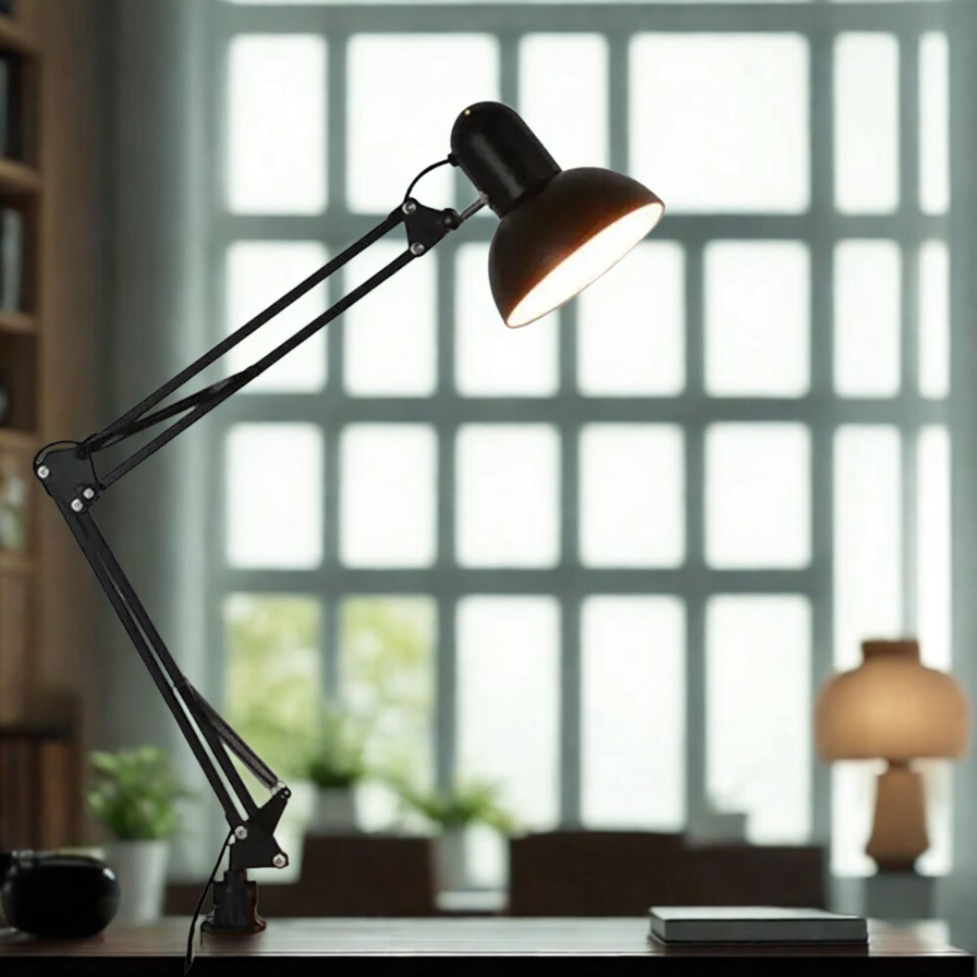 In Modern Style Adjustable Swing Arm Table Lamp For Home Or Office Use Ideal For Reading And Decor