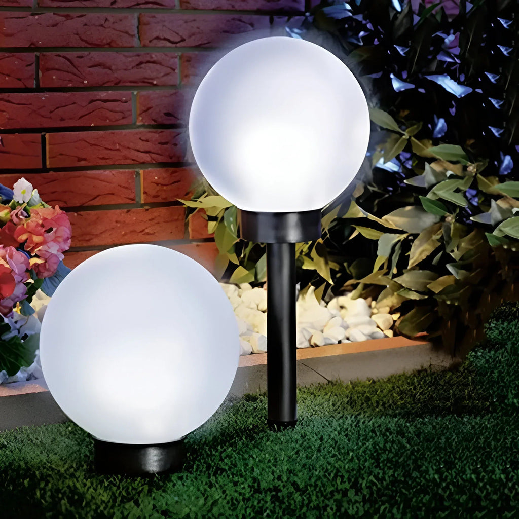 LumiGlobe 3-Pack Waterproof Solar Path Lights For Outdoor Paths And Garden Edges