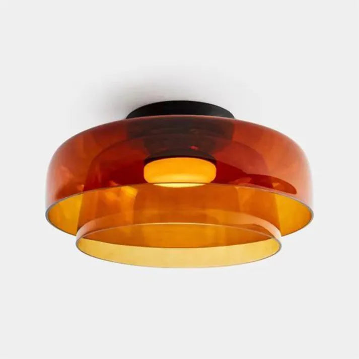 Lumenweave Nordic Style Ceiling Light With Handcrafted Glass Shade For Living Rooms And Dining Areas