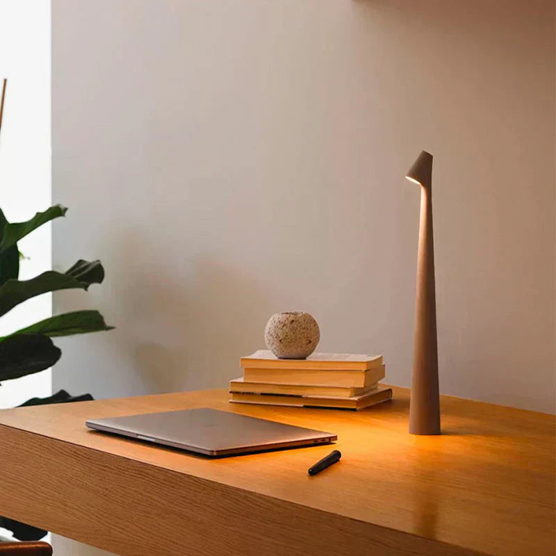 Nordic Minimalist Cordless Desk Lamp For Comfortable Reading And Ambient Glow In Any Space
