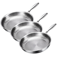 Titanium Induction Cookware, Three-Piece Durable Set For Everyday Cooking