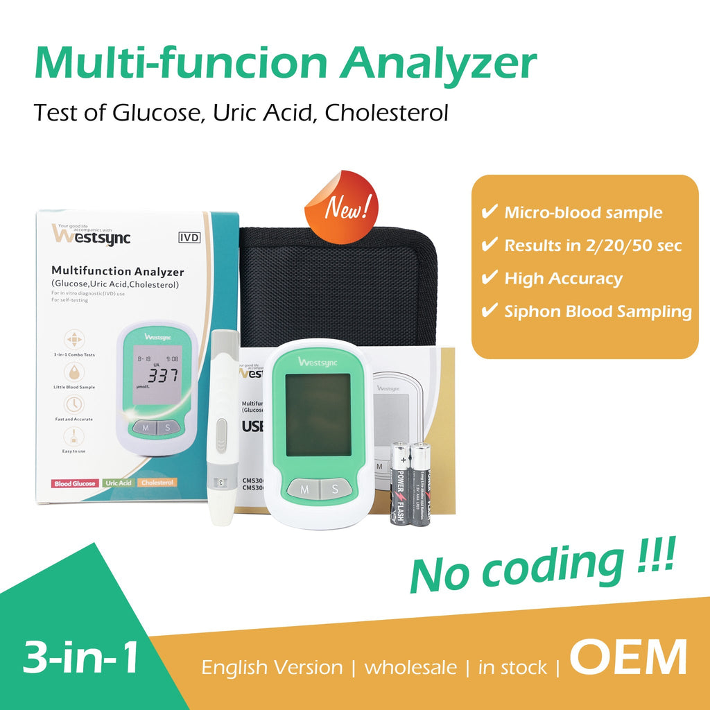 3 In 1 Multifunctional Health Monitor (Cholesterol, Glucose & Uric Acid) | Ka-mostore