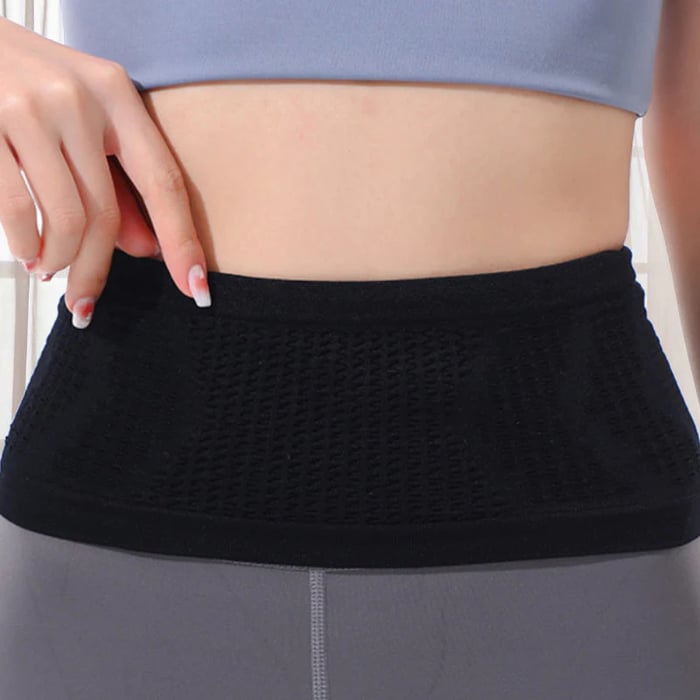 Elastischer Laufgürtel mit 4 Taschen — rutschfeste Sport-Gürteltasche