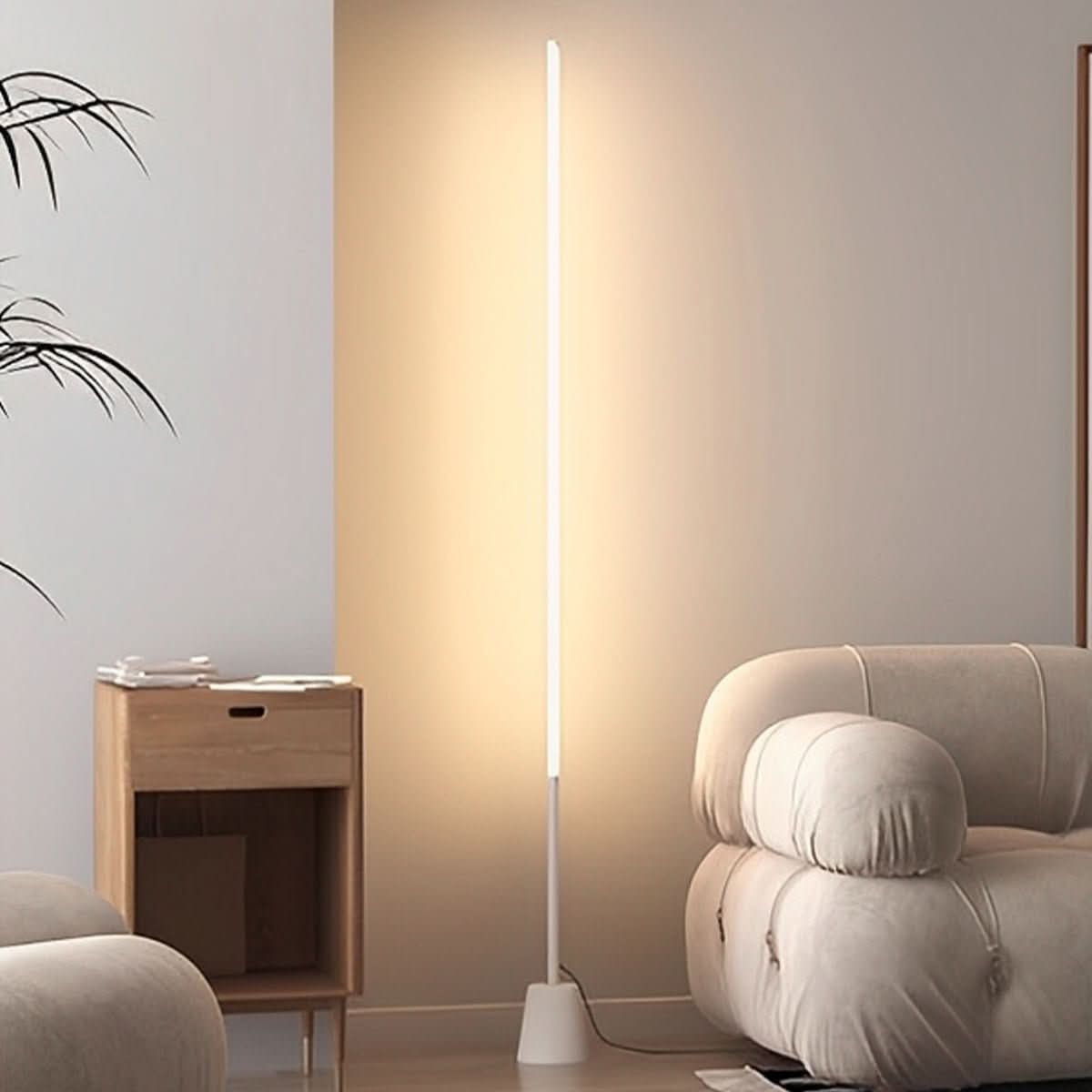مصباح أرضي LED بزاوية 360° من LUMIORBIT — توهج دائري كامل ونحيف للمساحات الداخلية الراقية