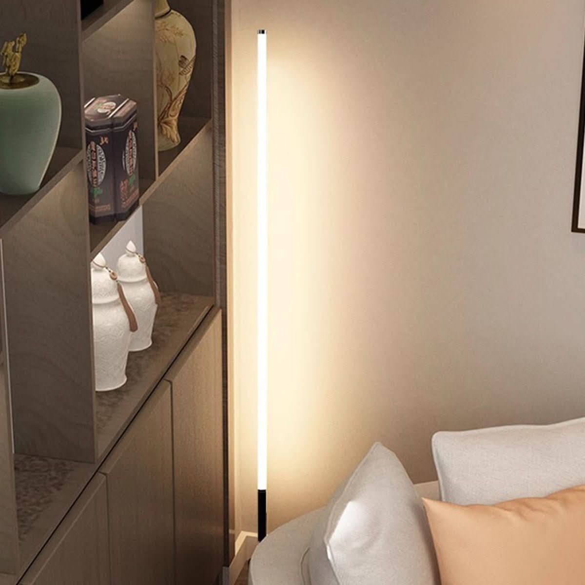 مصباح أرضي LED بزاوية 360° من LUMIORBIT — توهج دائري كامل ونحيف للمساحات الداخلية الراقية