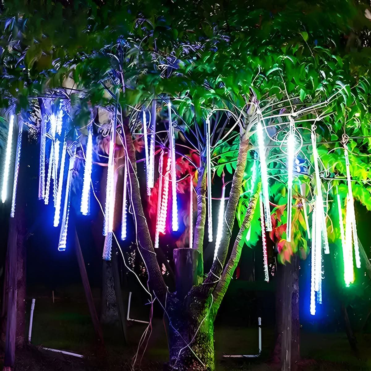 METEORLUME – שרשראות תאורת מטאורים מדורגת עמידות למים, עם תאורה היקפית של 360°, מצבי תאורה דינמיים ובהירות מתכווננת