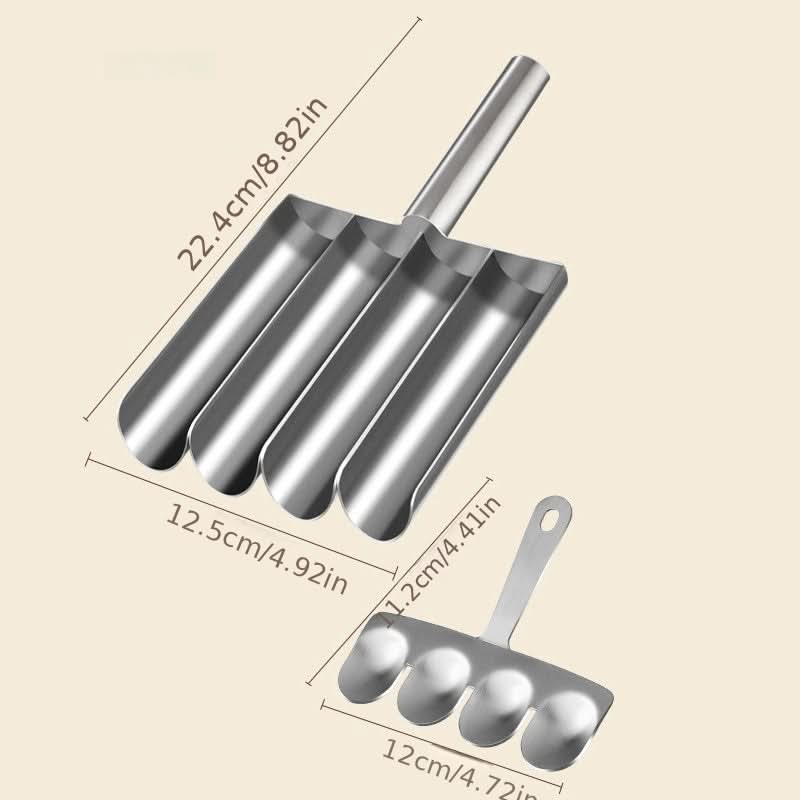 BALLPRO Edelstahlform für Fleischbällchen — multifunktionales Werkzeug für Fleisch-, Fisch- und Garnelenbällchen