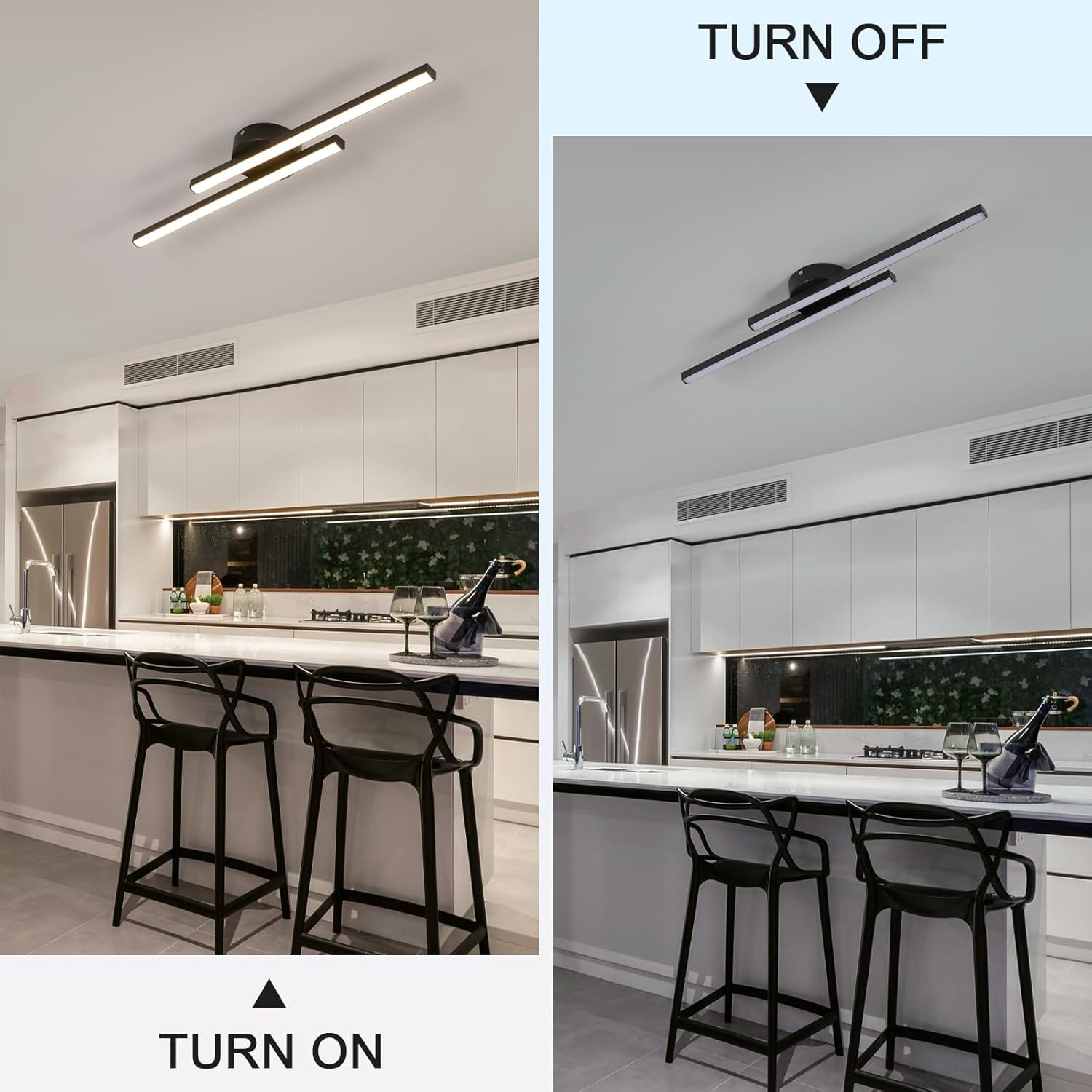 LumenVale Aluminum LED Ceiling Light With Minimalist Design, Semi Flush For Living Areas