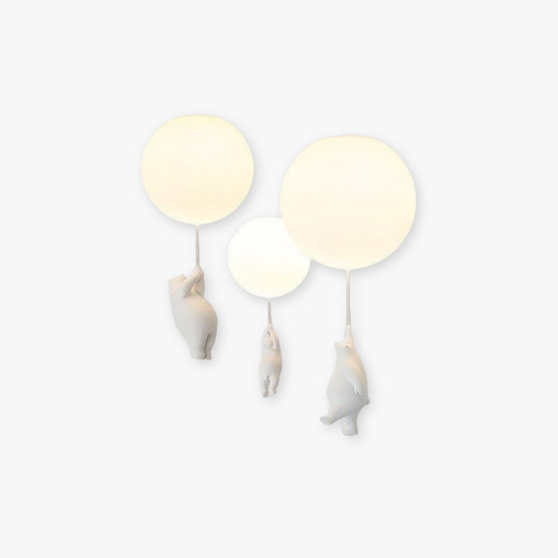 BrioBear Balloon Ceiling Light For Nurseries And Children's Rooms Warm Playful Home Decor Lamp
