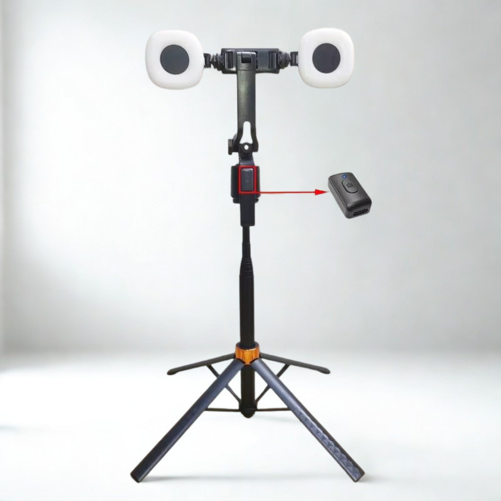 Face Tracking Smart Tripod For Vlogging With 360 Degree Rotation And Dual Fill Lights