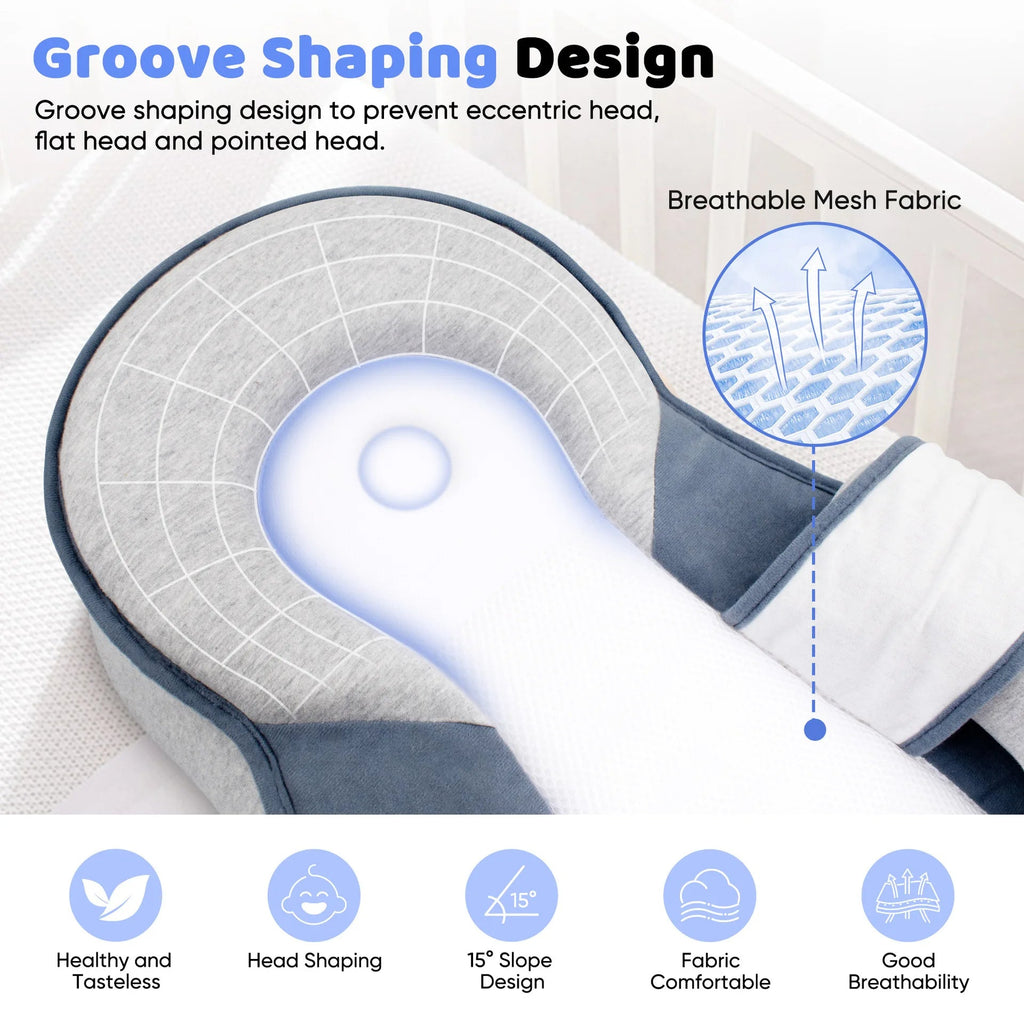 Newborn Elevated Lounger With 15 Degree Incline For Comfort