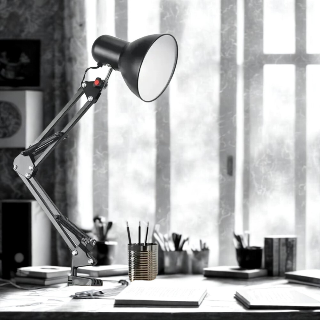 In Modern Style Adjustable Swing Arm Table Lamp For Home Or Office Use Ideal For Reading And Decor