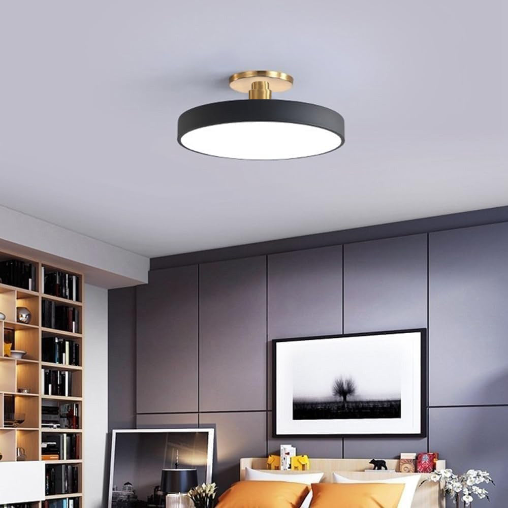 Astraeon LED Light Semi-Flush Mount Fixture For Dining Or Living Spaces Home Decor