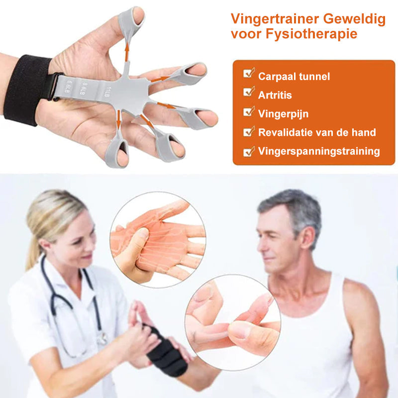 Fingertränare för greppstyrka — 3 justerbara motståndsnivåer, 3–10 kg