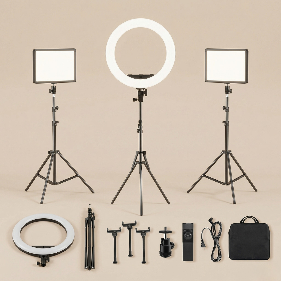 ProLite 18 Inch Ring Light And Tripod For Vlogging And Makeup And Photography Projects