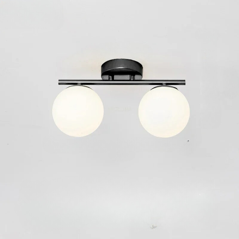 Aurora Nordic Ceiling Lamp With Glass Sphere And Gold Accents LED Fixture Glow For Homes