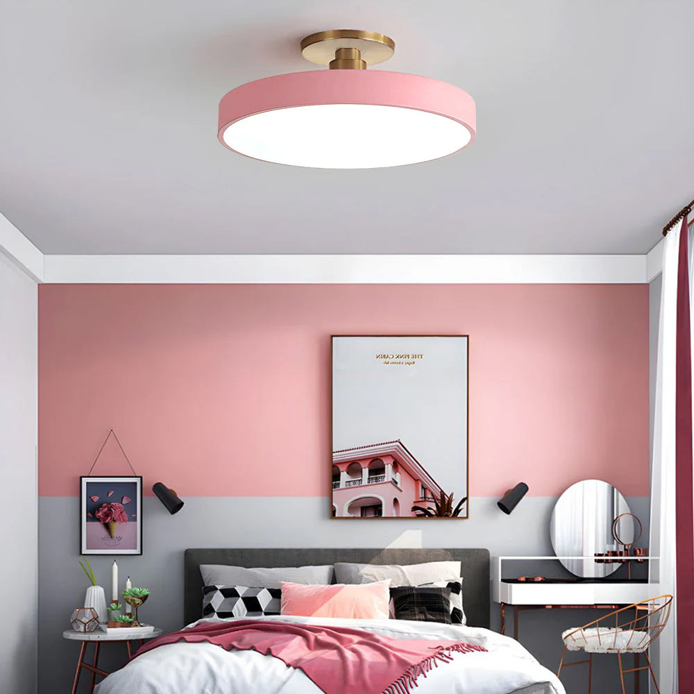 Astraeon LED Light Semi-Flush Mount Fixture For Dining Or Living Spaces Home Decor