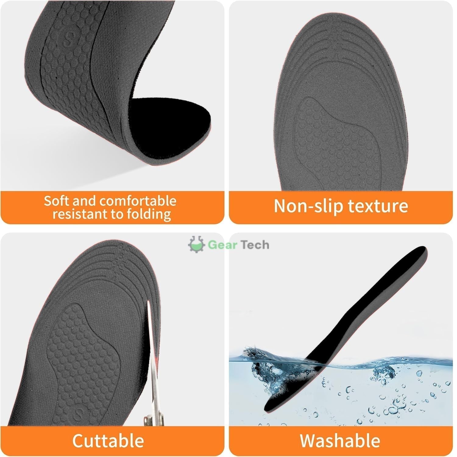 Rechargeable USB Heated Insoles For Work Shoes And Boots
