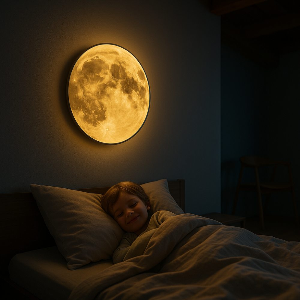 Noctara Lunar Atmosphere Lamp With Dimmable Moonlight Glow For Bedroom And Living Room