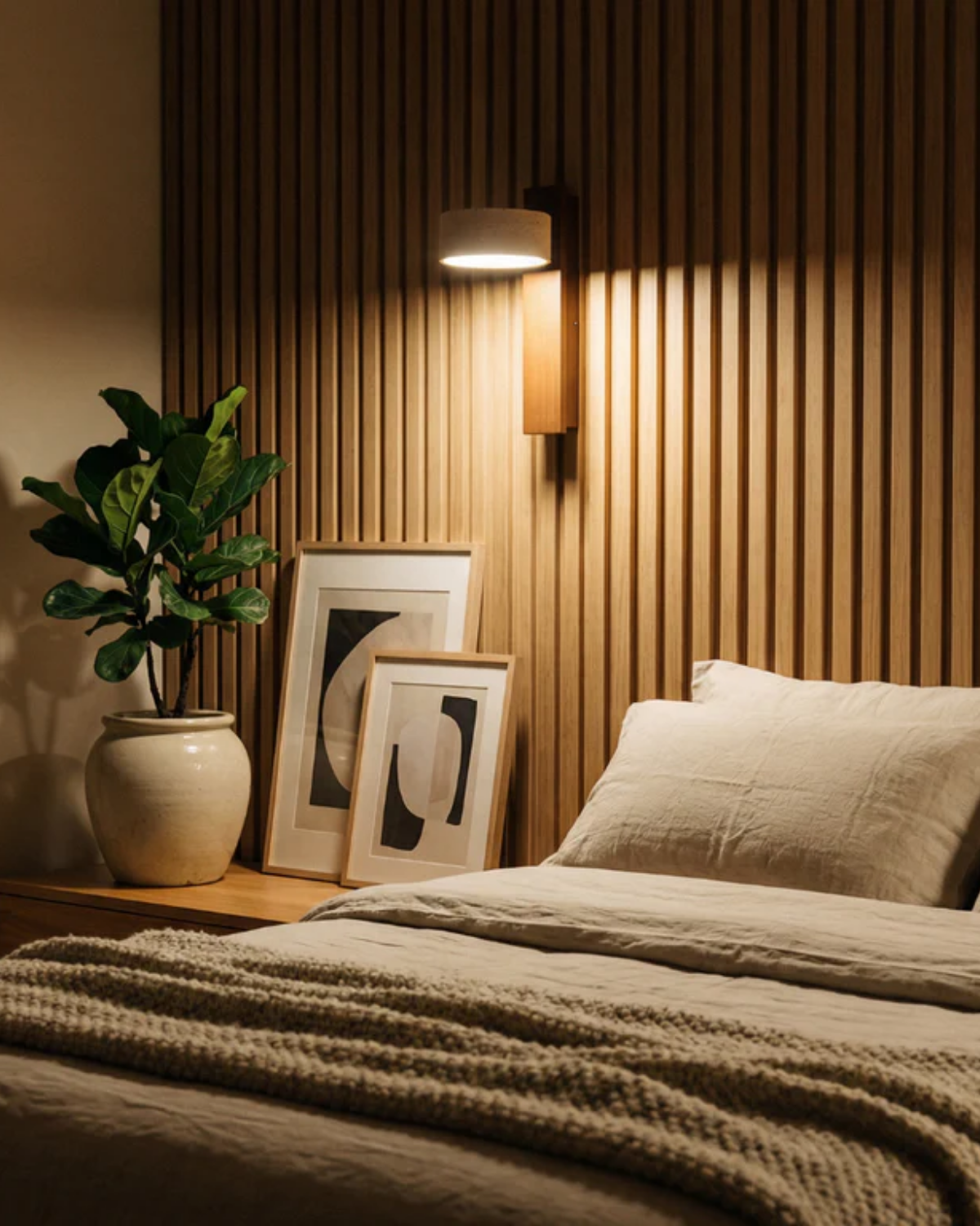 Travertine Stone Wall Lamp With Warm Light For Living Room Scandinavian Style Ambience