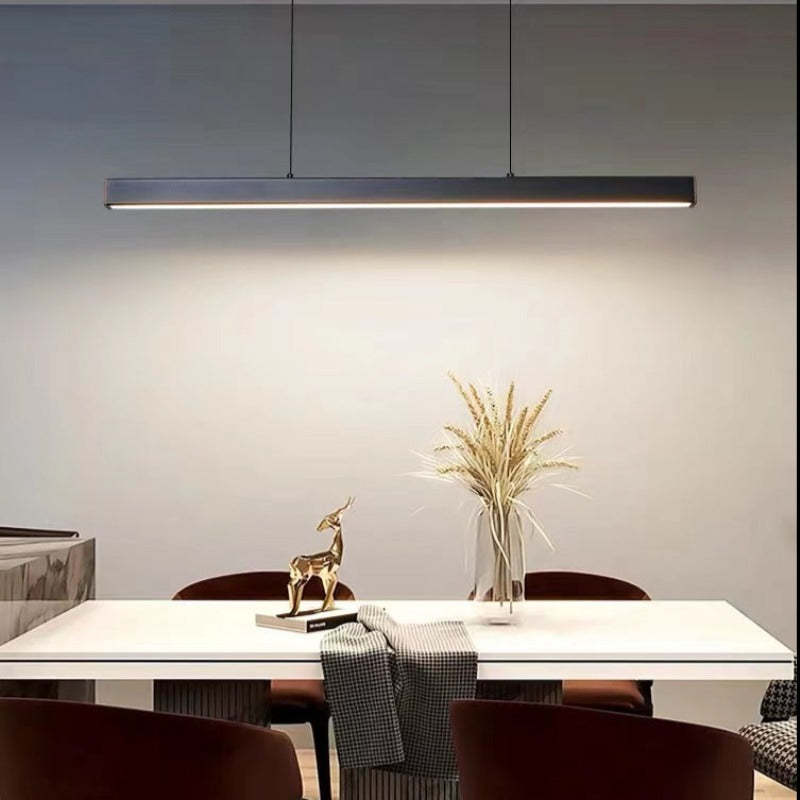 Aerolin Adjustable Height Pendant Light With Industrial LED Style For Modern Interiors