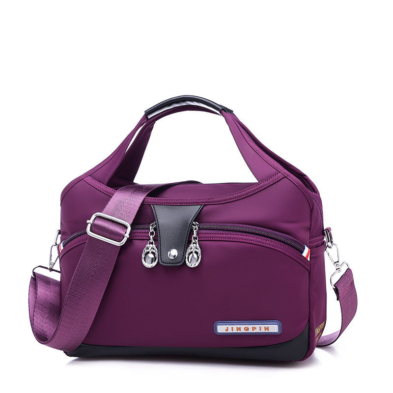 Geantă crossbody antifurt din nailon — design hidrofug, compartimente multiple, funcții de securitate ascunse