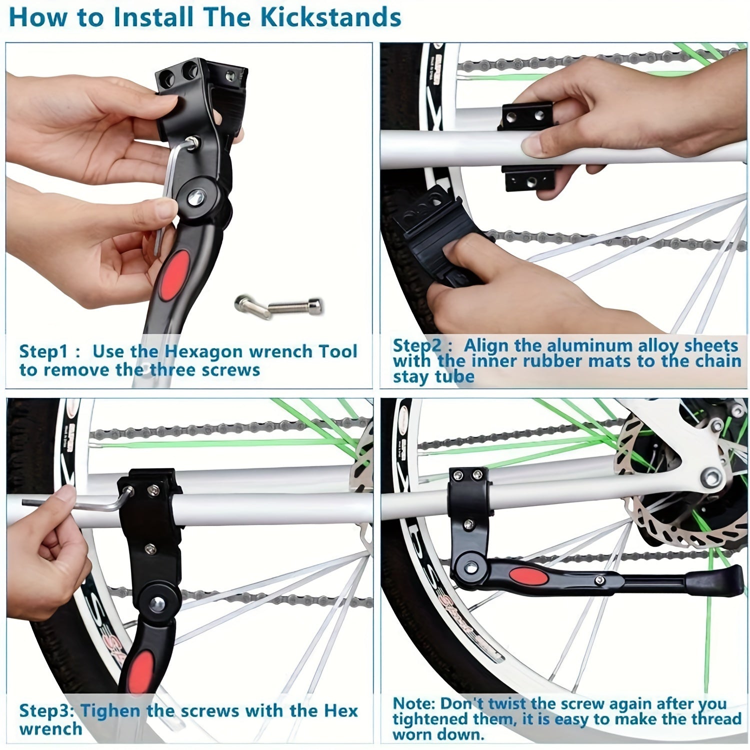 Adjustable Aluminum Bike Stand For Secure Bicycle Parking