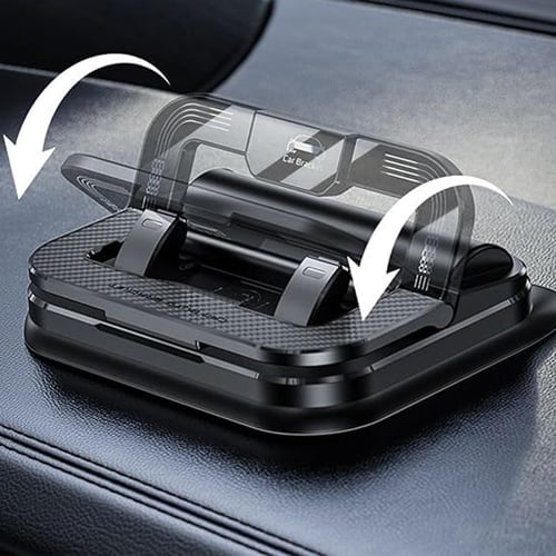 Foldable Car Phone Holder — Anti-Slip Silicone Dashboard Mount