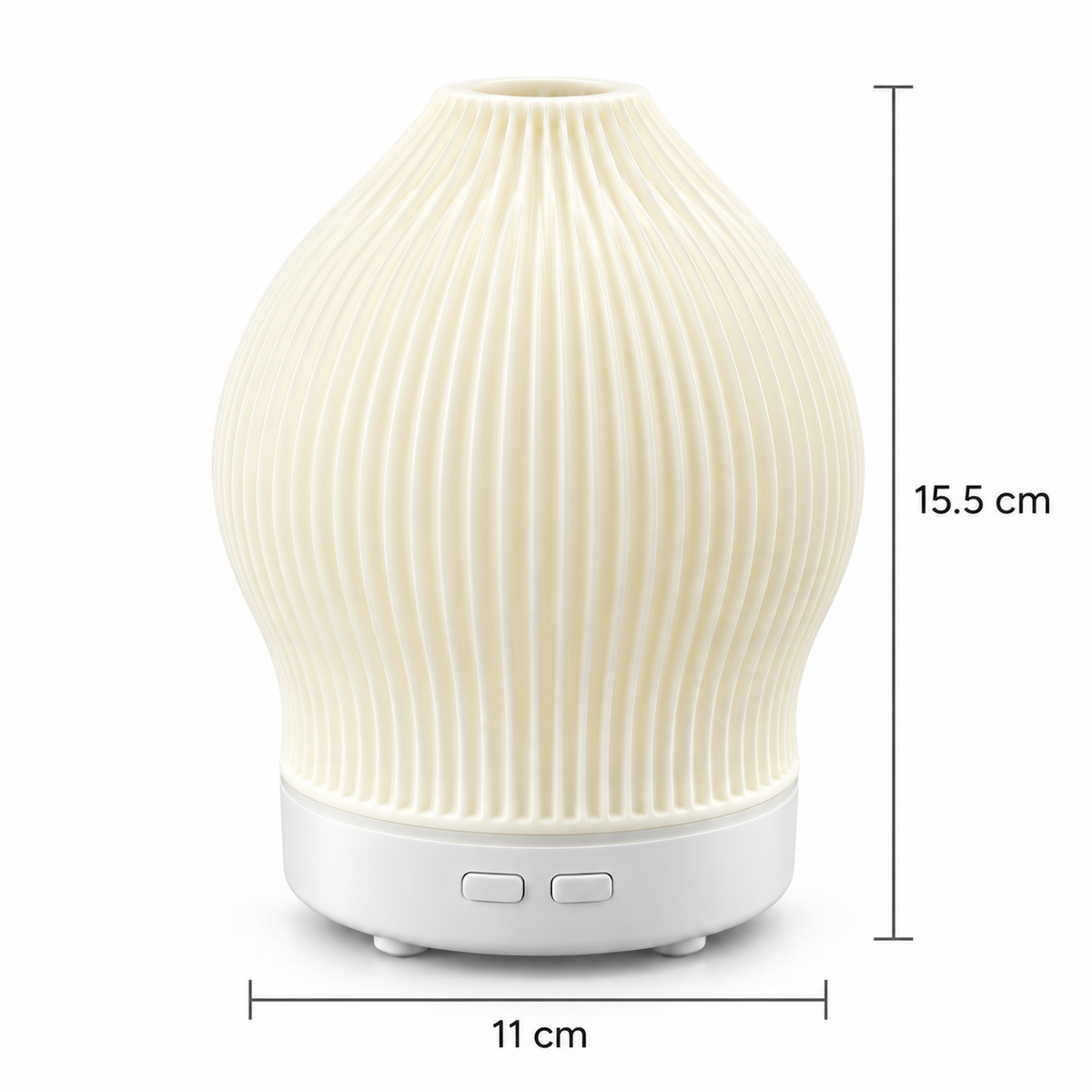 Aromadiffuser i glas — inspireret af rosenkvarts, nanodugteknologi og stemningslys