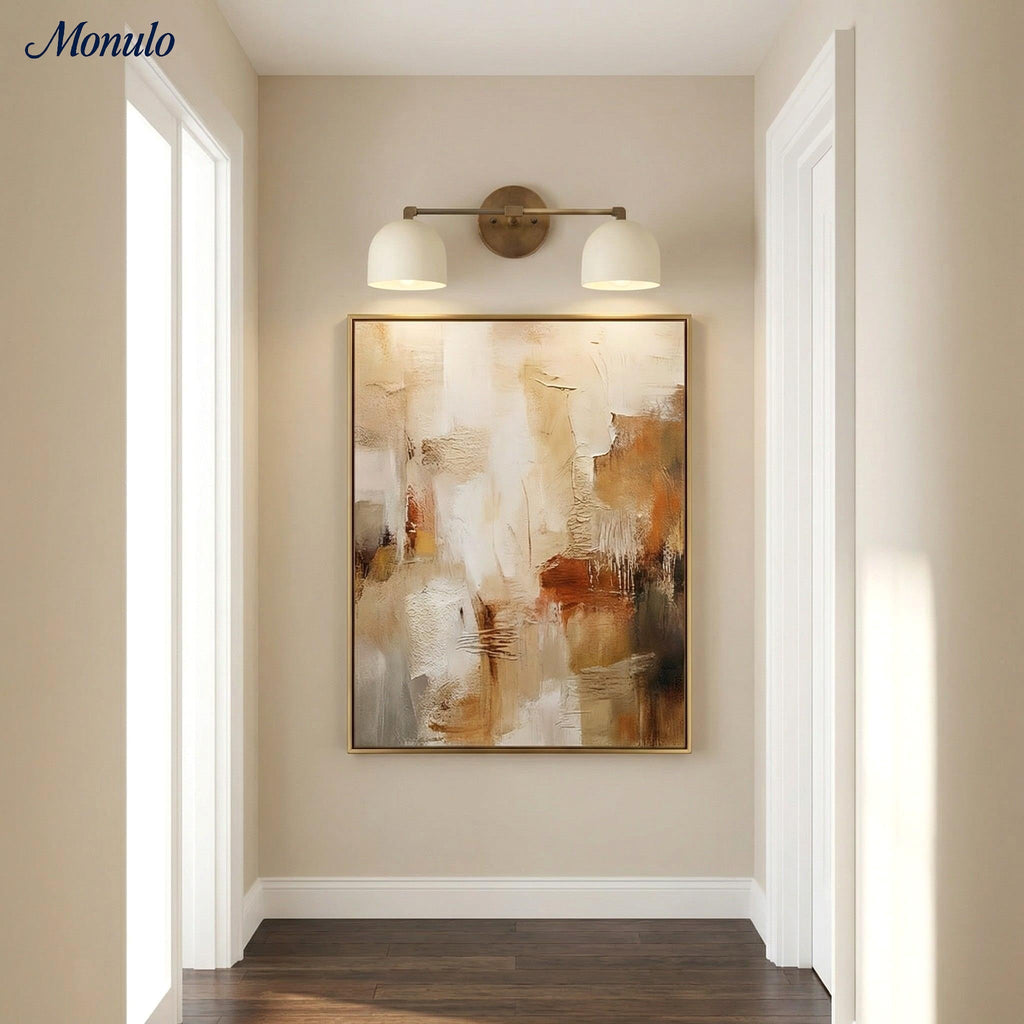 Mid-Century Dome Wall Lamp With Retro Design For Bathroom And Hallway