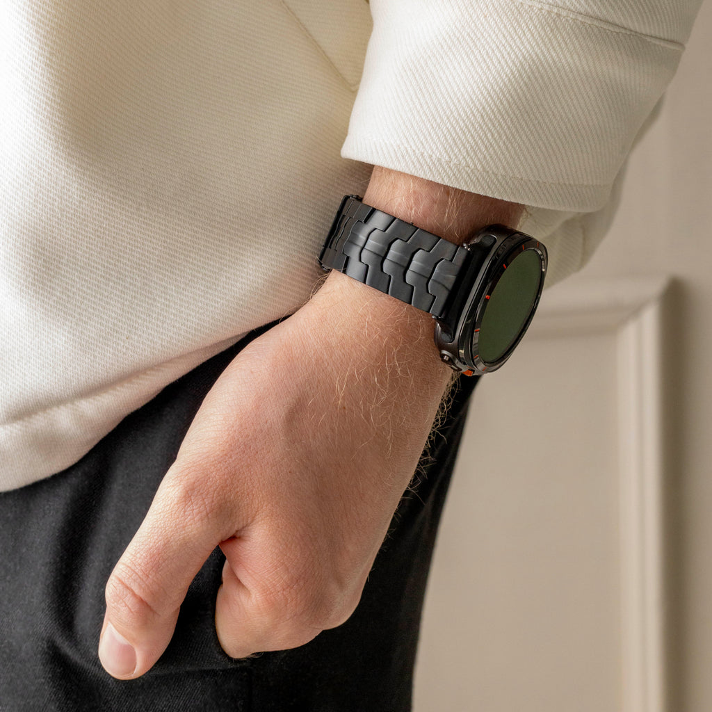 Cinturino con maglie in titanio nero ferro per Samsung Galaxy Watch Ultra