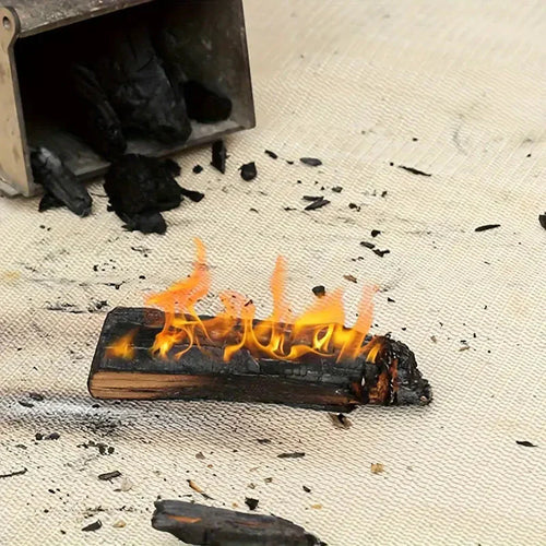 800°C feuerfeste Matte für Feuerstellen und Grill, Glasfaser-Folienabschirmung