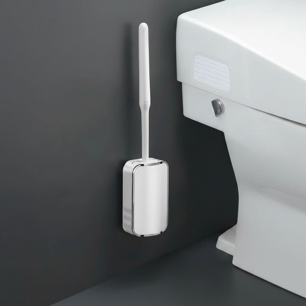 LUXCLEANSE falra szerelhető WC-kefekészlet — Gyors vízelvezetés, higiénikus kialakítás